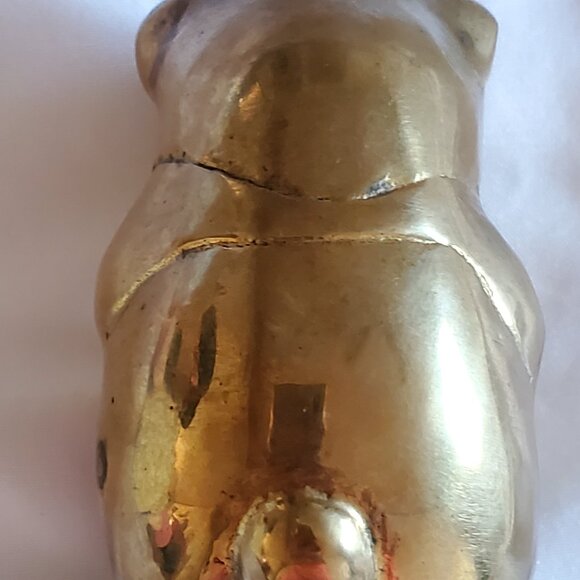 Vintage SOLID Brass Bear, Good Used Vintage Condition - Picture 2 of 4